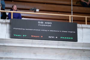 House passes Senate bill to ban ranked choice voting